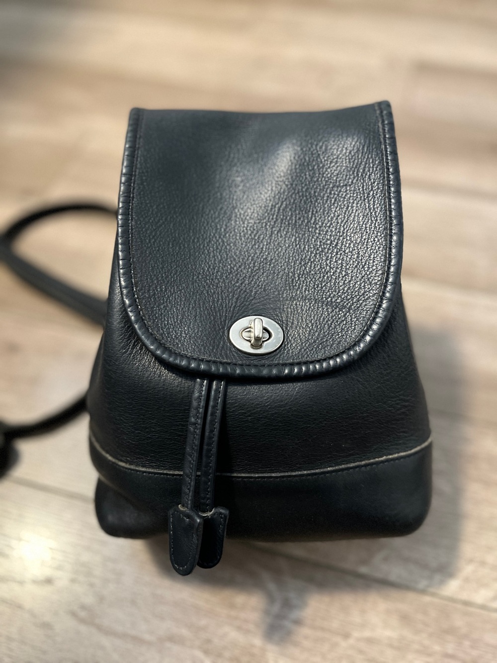 Vintage Coach Mini leather backpack